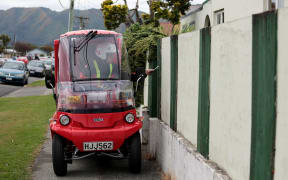280314. Photo Diego Opatowski / RNZ. NZ Post is trialling new delivery vehicles before they appear on delivery routes in Lower Hutt.