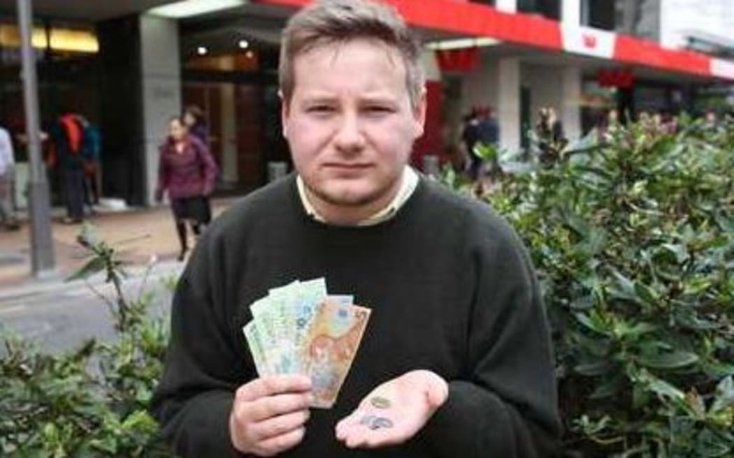 Rory McCourt says the $176.86 a student can borrow each week isn’t enough to live on, especially in cities like Auckland and Wellington.