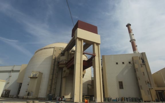 This file photo taken on October 26, 2010 shows the reactor building at the Russian-built Bushehr nuclear power plant in southern Iran, 1200km south of Tehran.