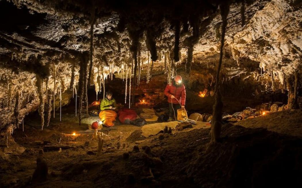 Cave camp - six hours from the surface - hear Marcus Thomas and Neil Silverwood with Kim at 11:30am