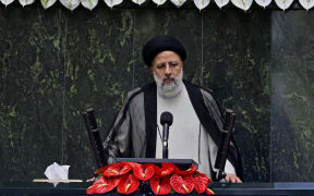 Iran's newly elected President Ebrahim Raisi speaks at his swearing in ceremony at the Iranian parliament in the capital Tehran on August 5, 2021. -