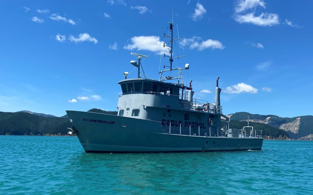 The Cook Strait power cables area is patrolled by boat 24/7.