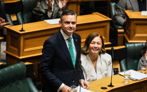 James Shaw delivering his valedictory speech