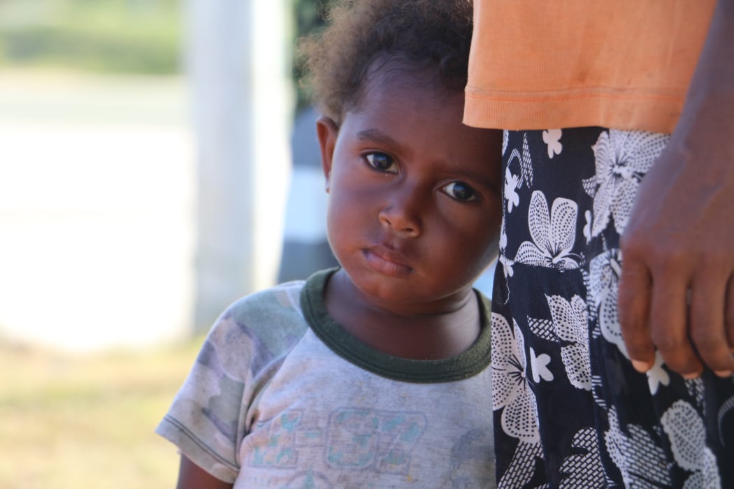 Children are most affected by the lack of adequate water, shelter and food in evacuation centres.