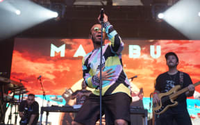 Anderson .Paak performing at Laneway 2018