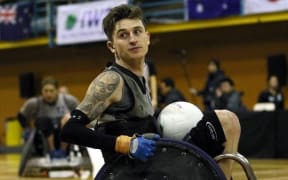 Cody Everson playing for the Wheel Blacks.