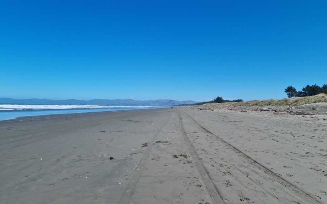 Spencer Beach, east of Kaiapoi in Canterbury, where a water-related incident left one person dead and seven others injured on 13 November, 2022.