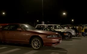 The car community set up a support meet on Friday night.