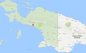 The marker is placed on Pomako Port of Mimika regency, Indonesia.