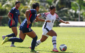 Tonga's Sophie Hale. OFC U-16 Women's Championship 2025, American Samoa v Tonga, Samoa Football HQ Apia, Tuesday 5 August 2025. Photo: Shane Wenzlick / www.phototek.nz