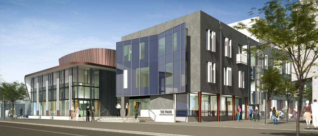 Digital plans for The Piano music centre in Christchurch