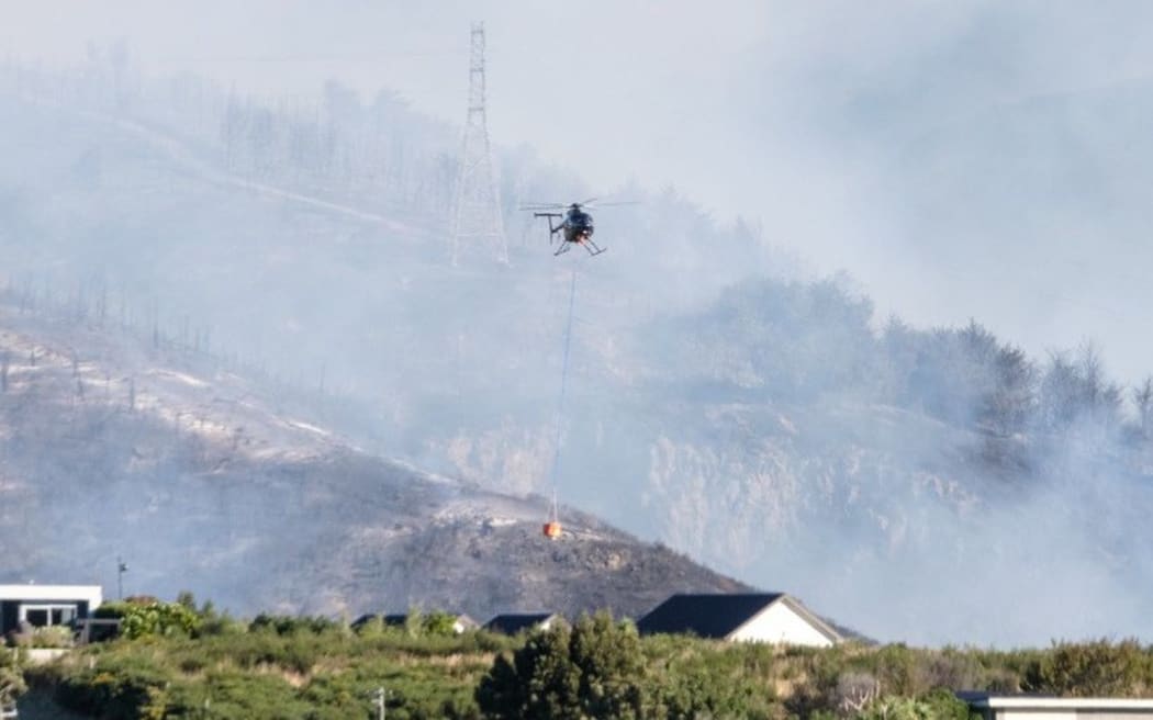 The Port Hills fire on 14 February 2024.