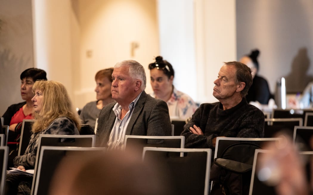 Restore Rotorua chairperson Trevor Newbrook (Centre)