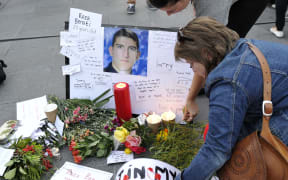 Candlelight vigil held for Reza Berati in Australia in 2014.