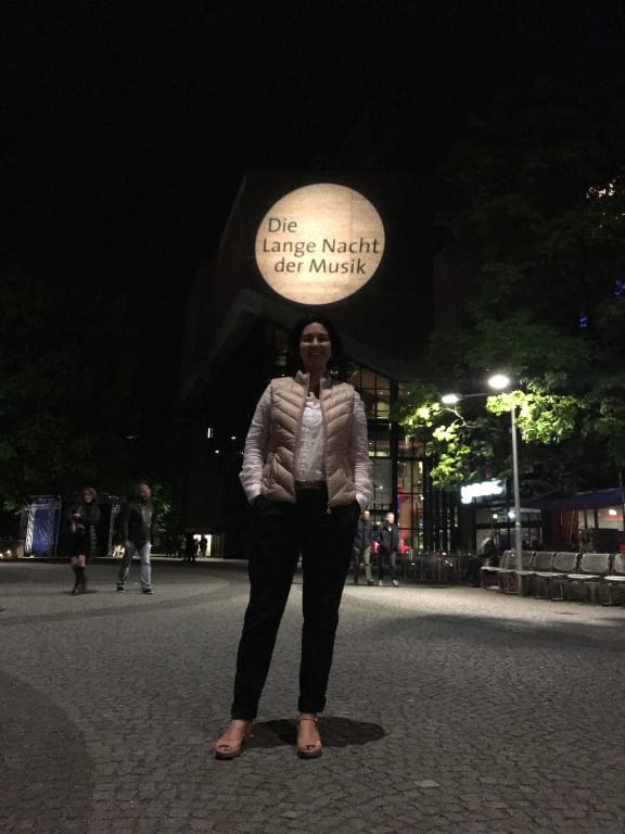 Clarissa Dunn during Munich's 'Die Lange Nacht der Musik'.