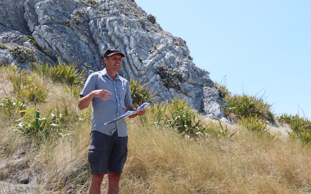 Marlborough District Council biosecurity officer Mike Aviss at the Needles earlier in 2020.