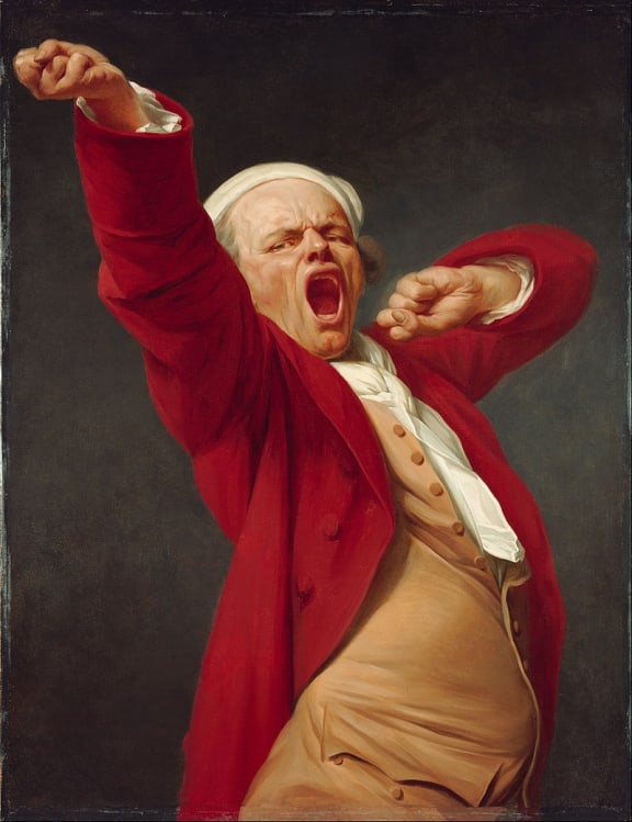 'Self-Portrait, Yawning' by Joseph Ducreux (1783)