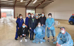 Covid-19 testers in Whangārei on Friday 8 October.