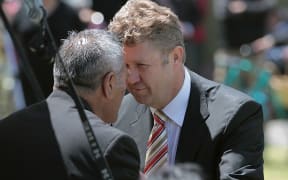 David Cunliffe is welcomed at Ratana Pa.