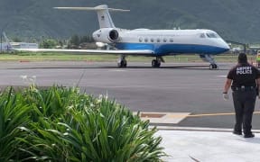 The FEMA flight in Pago Pago