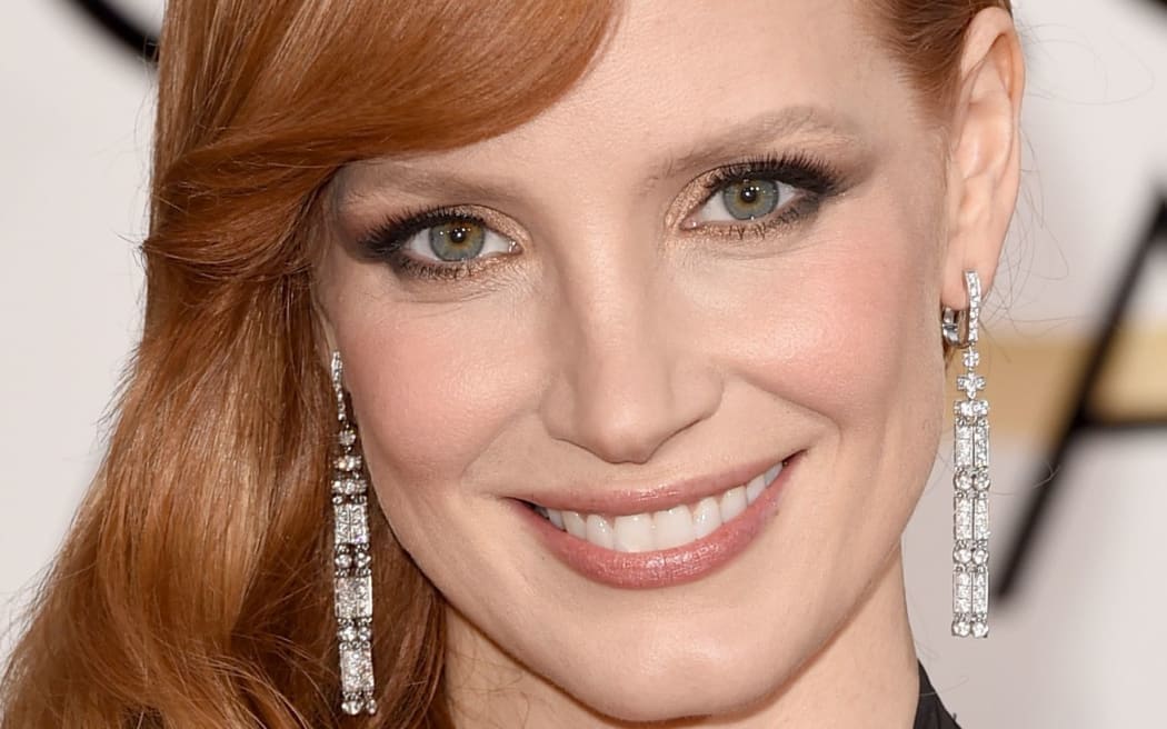 Jessica Chastain at the Golden Globe.