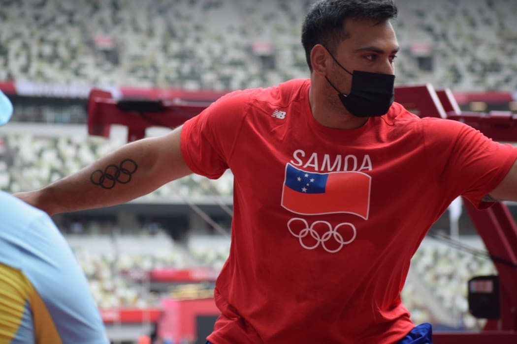 Samoan discus thrower Alex Rose.