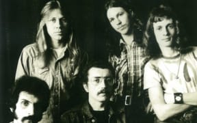 Highway. From left George Barris lead guitar, Bruce Sontgen, singer, rhythm guitar, George Limbidis bass guitar, Jim Laurie, drums, Phil Pritchard, lead guitarist.