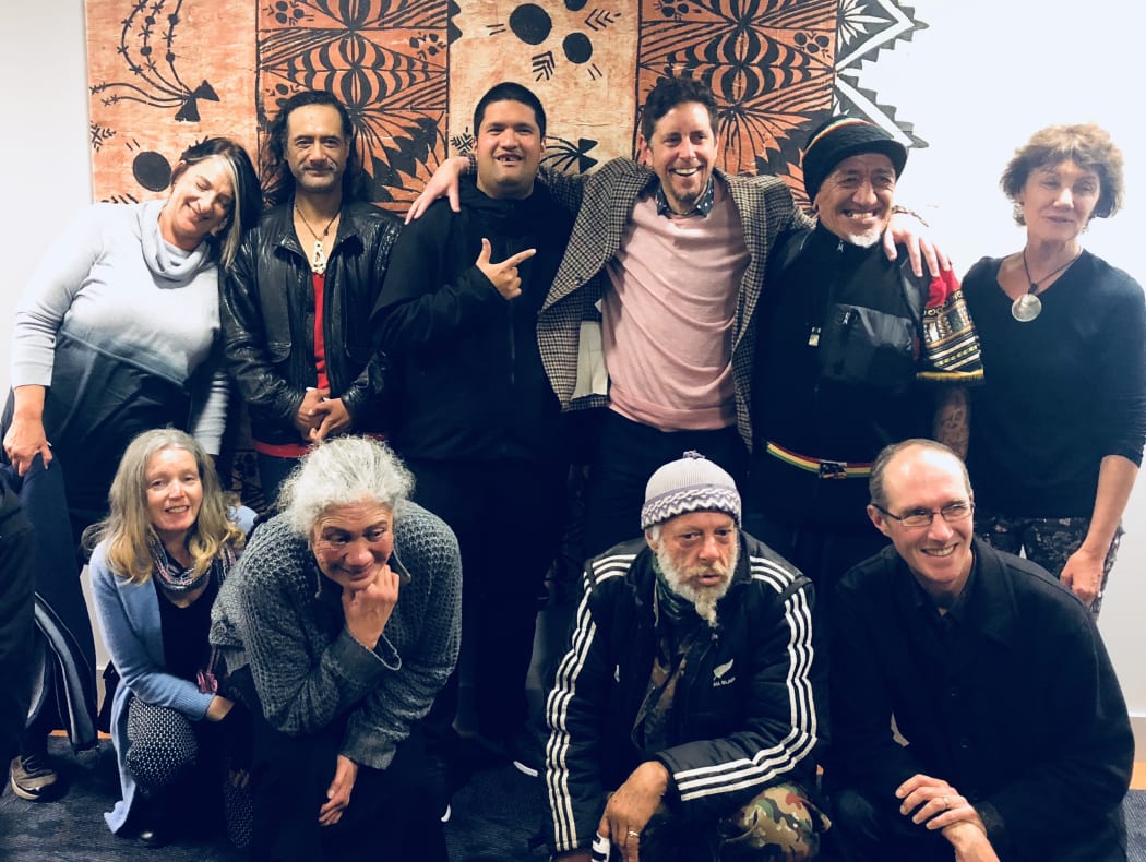 Auckland Street Choir with founder and music director Rohan MacMahon front right.