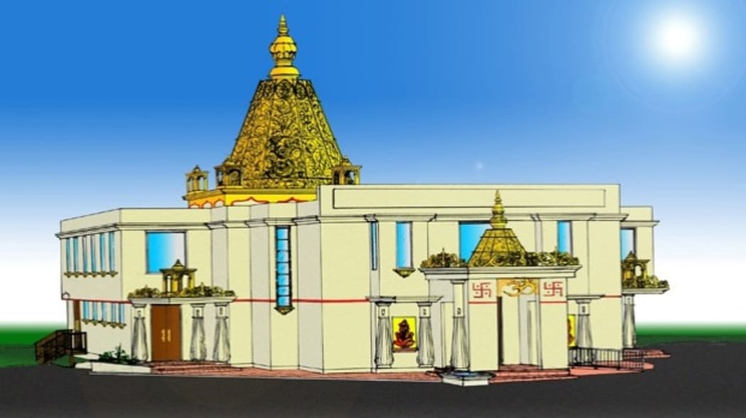 An artist's impression of the $5 million Shri Ram Mandir complex.