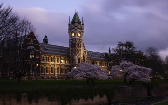 The University of Otago clocktower building.