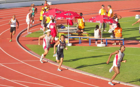 2011 Pacific Games: Athletics track event at Stade Numa Daly in Noumea, New Caledonia.