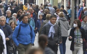 Pedestrian zones in Munich on 18 October 2021.