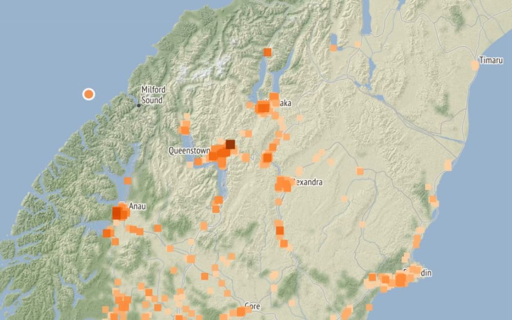 The quake was 40km west of Milford Sound.