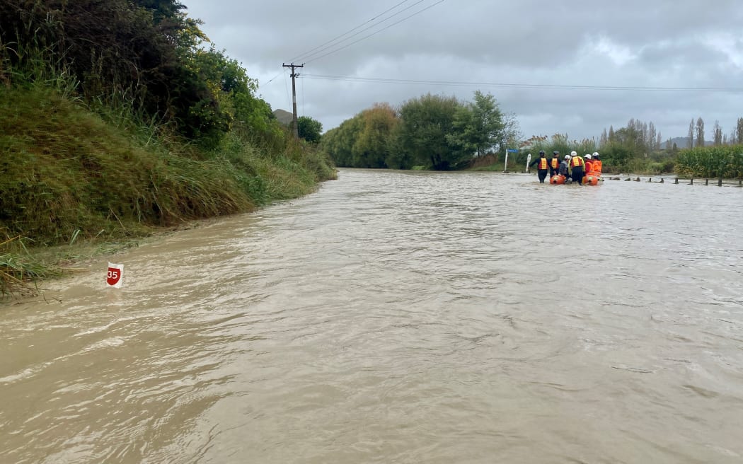Tolaga Bay flooding in Gisborne / Tairāwhiti.