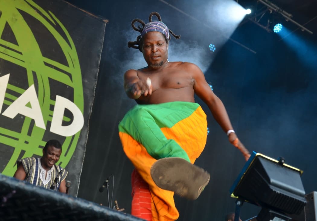 King Ayisoba performing at WOMAD 2020