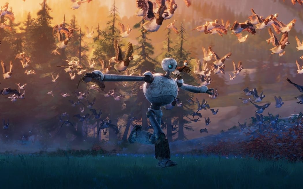 A scene from The Wild Robot, Dreamworks
