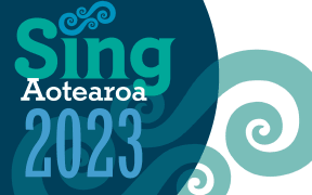 Logo for the NZCF's Sing Aotearoa 2023