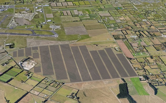 A concept photo of Phase One of Kōwhai Park at Christchurch Airport.