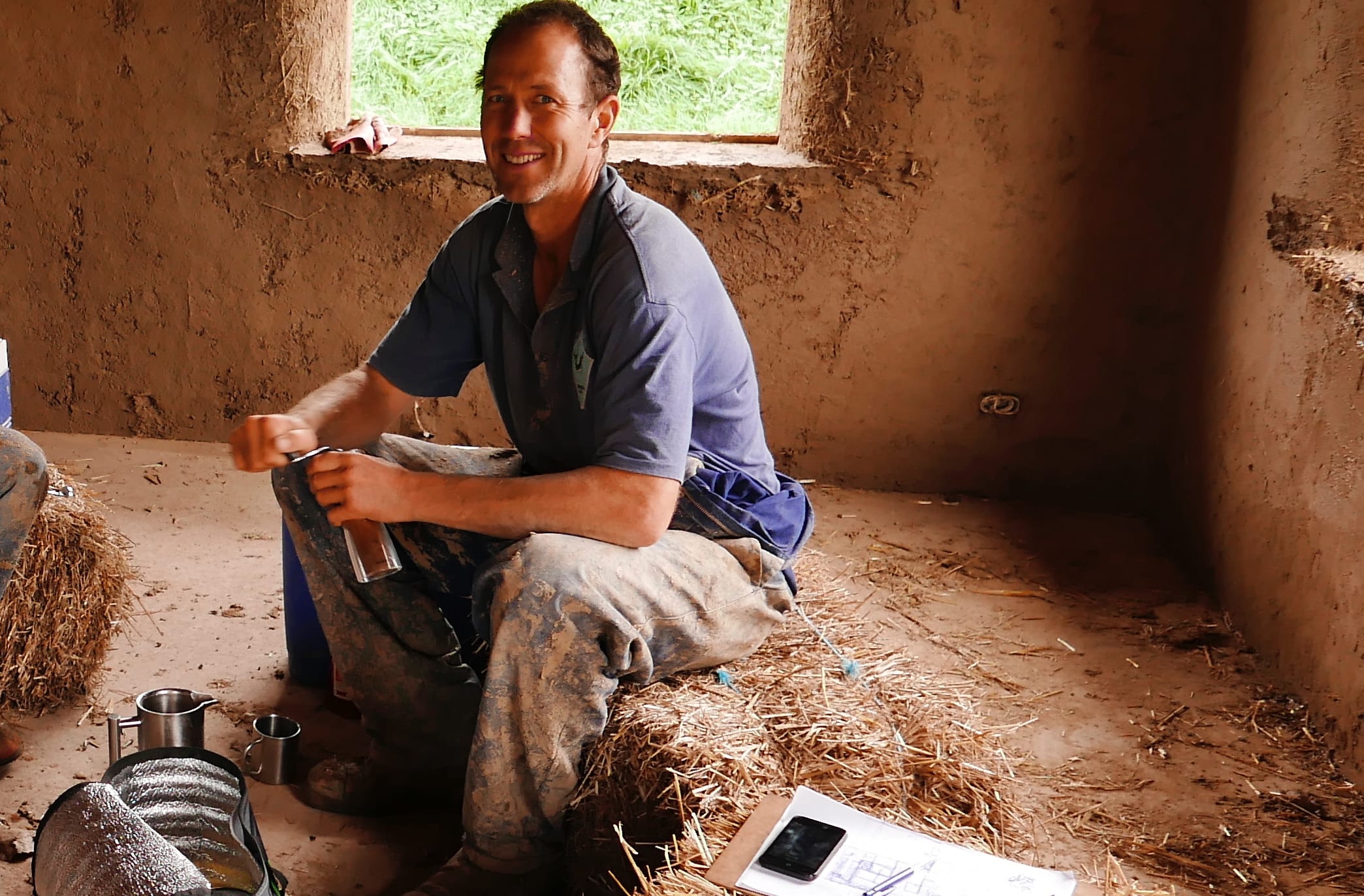 Pat Mawson, Hawkes Bay builder and chair of the Earth Building Association of New Zealand  (EBANZ)