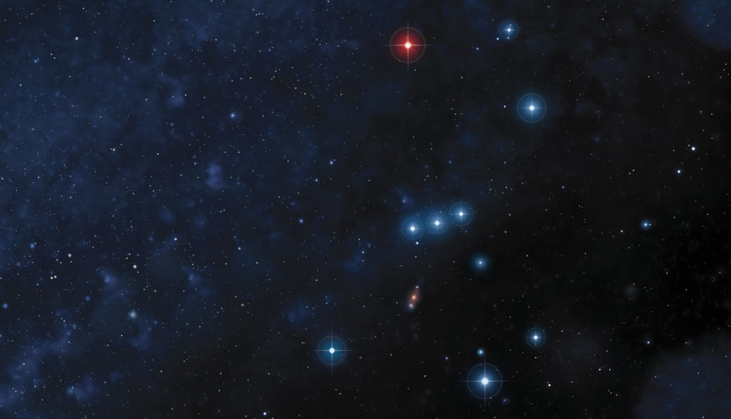 Illustration of the constellation of Orion, one of the most conspicuous in the night sky. Situated on the celestial equator, Orion is visible from most parts of the world. (Photo by MARK GARLICK/SCIENCE PHOTO LIBRA / MGA / Science Photo Library via AFP)