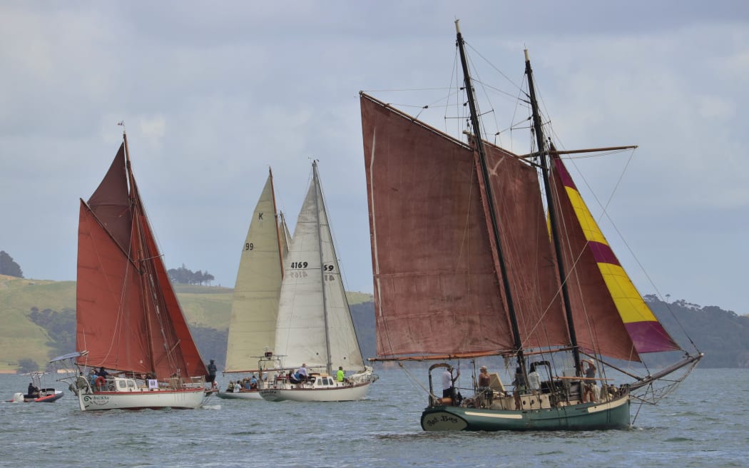 Rat Bag, a 43-foot gaff-rigged topsail schooner, is also a regular participant in oil drilling protest flotillas.