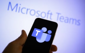 The Microsoft Teams logo is seen in this photo illustration in Warsaw, Poland on 25 January, 2023.