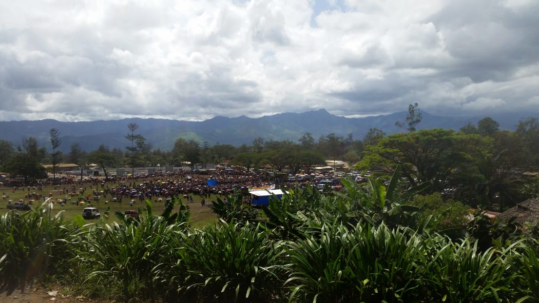 Voting in Goroka