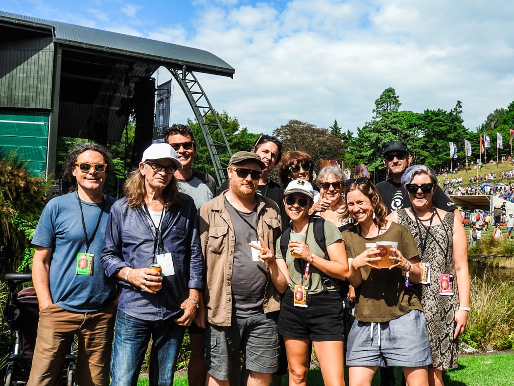 The RNZ Music crew at WOMAD 2019