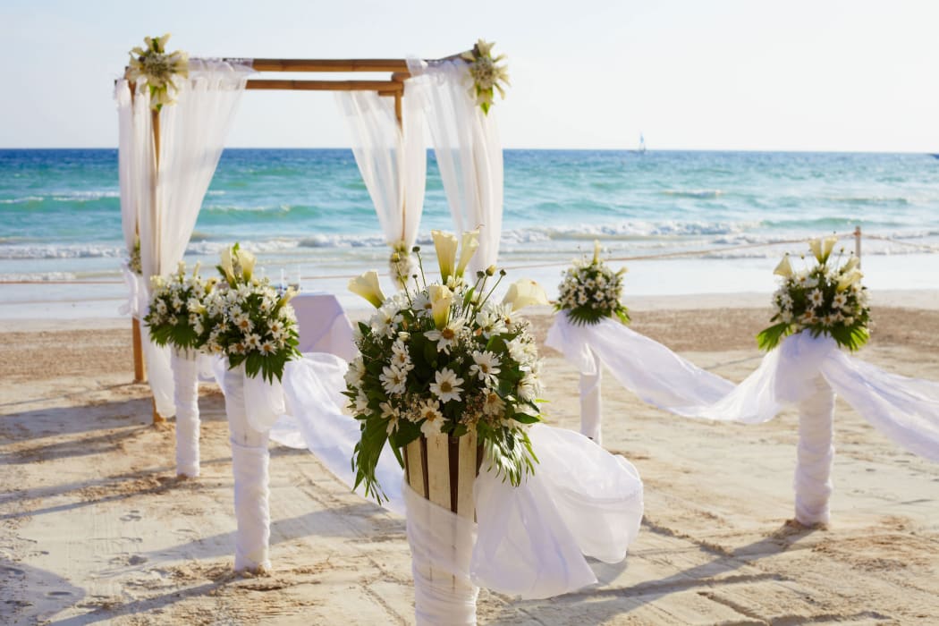 Pacific island wedding