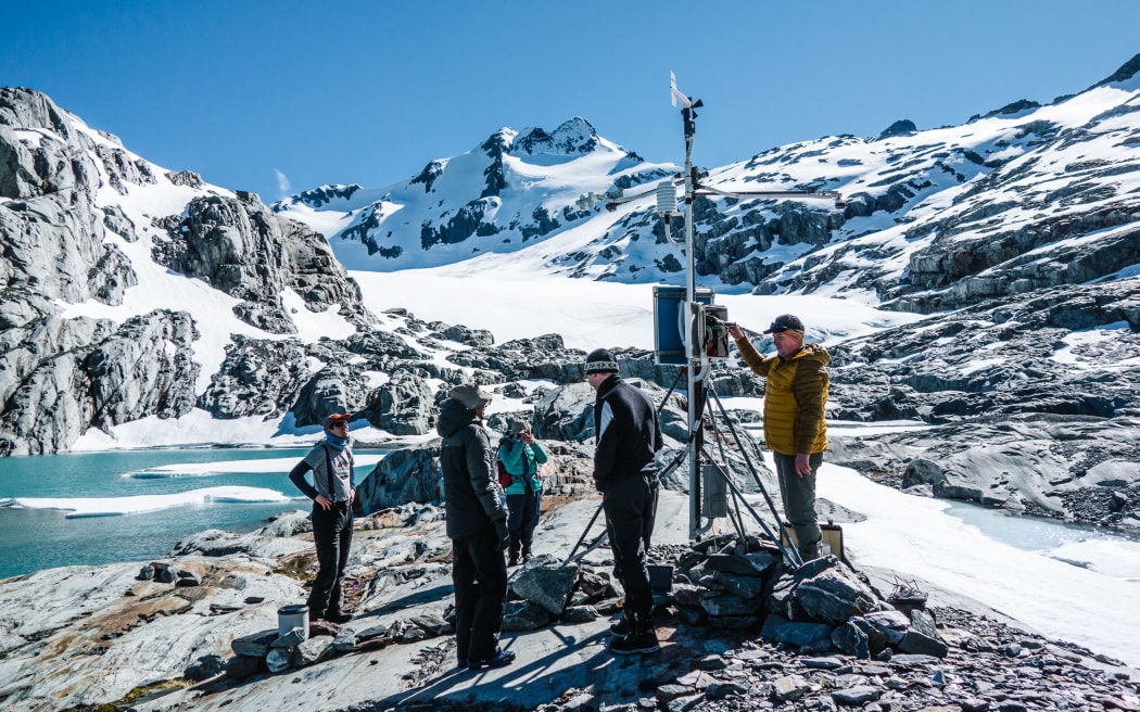 Scientists at Brewster Weather Station