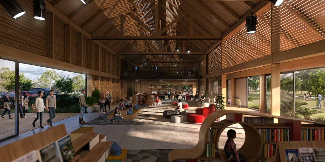 Artist impressions of Masterton's civic facility project