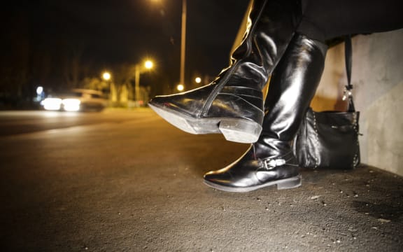 The Oldest Profession, a sex worker waits on Manchester Street in Christchurch