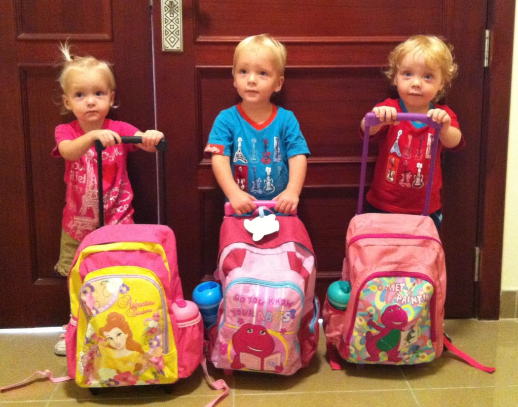 The Weekes triplets.