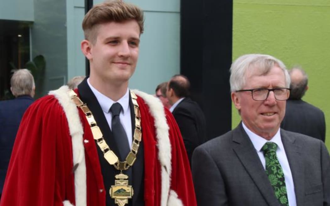 Gore District mayor Ben Bell and councillor Stewart MacDonell